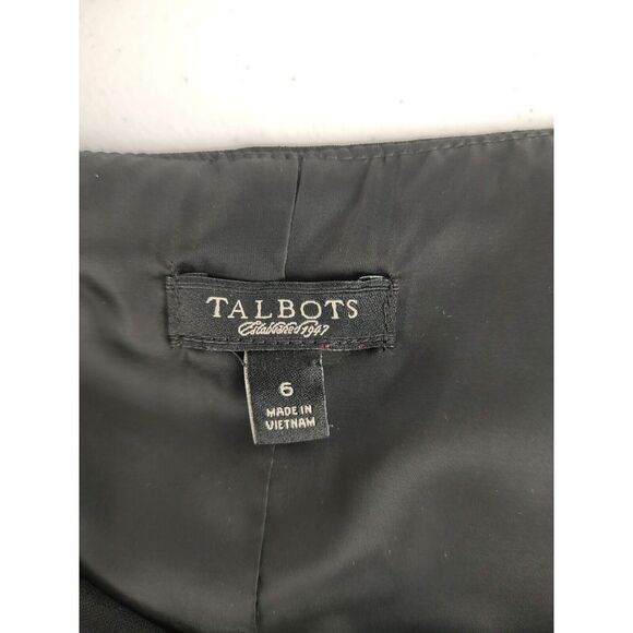 TALBOTS Petites Sleeveless Lined Sheath Little Black Dress Women Size 6 - Picture 6 of 7